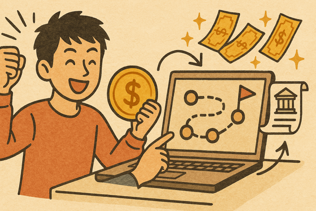 入金不要ボーナスのロードマップ